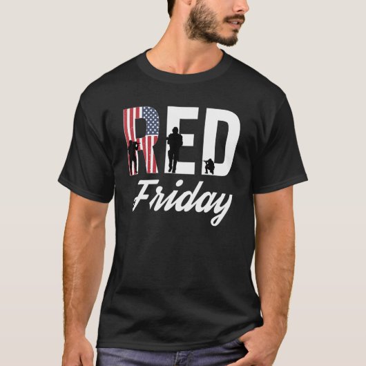 Red Friday R.E.D. Onthoud dat iedereen Shirt heeft (Voorkant)