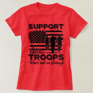 RED FRIDAY STEUN ONZE TROEPEN T-SHIRT