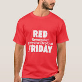 red friday weet nog dat iedereen klaar is t-shirt (Voorkant)