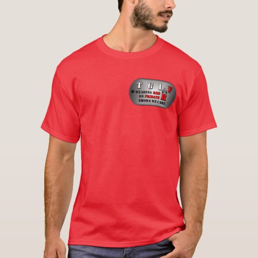 Red Fridays Mannen T-Shirt (Voorkant)