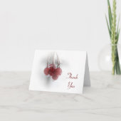 Red Frosty Winter Berries Hartelijk dank Bedankkaart (Voorkant)