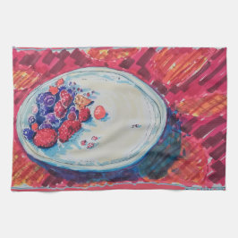 Red Fruits Bowl Theedoek