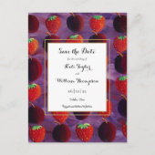 Red Fruits Country Bewaar de datum Uitnodiging Briefkaart (Voorkant)