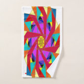 Red Fuchsia Oranje Geel Groen Blauw Violet Bad Handdoek (Handdoek)