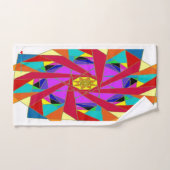Red Fuchsia Oranje Geel Groen Blauw Violet Bad Handdoek (Handdoek)