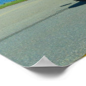 Red Fuel Tanker Truck & Lake Driving Art Print (Hoek)