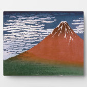Red Fuji "Fujiyama" Volcano in Japanese Woodcut Fotoplaat (Voorkant)