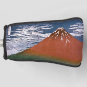 Red Fuji "Fujiyama" Volcano in Japanese Woodcut   Golfheadcover (Voorkant)