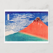 Red Fuji | Hokusai | Briefkaart (Voorkant)