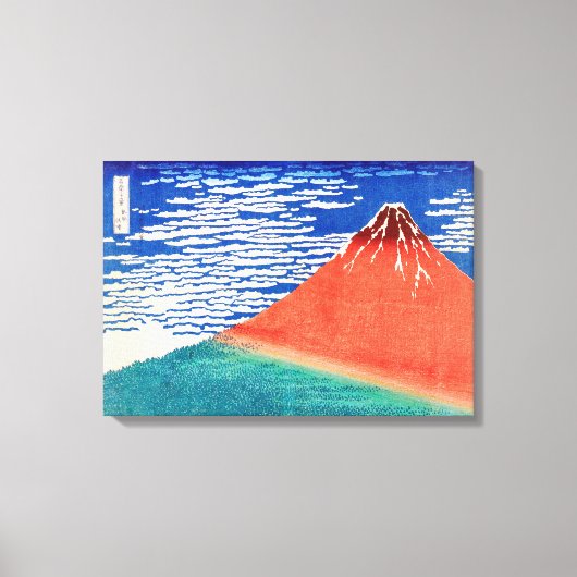 Red Fuji | Hokusai | Canvas Afdruk (Voorkant)