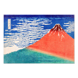 Red Fuji | Hokusai | Foto Afdruk