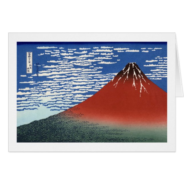 Red Fuji Hokusai Japanse Fine Art (Voorkant Horizontaal)