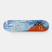 Red Fuji windvaring in het zuiden, ochtend Hokusai Persoonlijk Skateboard (Horizontaal)