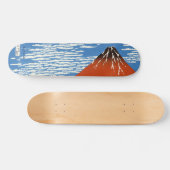 Red Fuji windvaring in het zuiden, ochtend Hokusai Persoonlijk Skateboard (Horizontaal)
