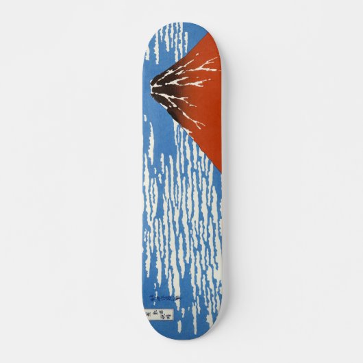 Red Fuji windvaring in het zuiden, ochtend Hokusai Persoonlijk Skateboard (Voorkant)