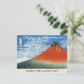 Red Fuji windvuren zuid Briefkaart (Staand voorkant)