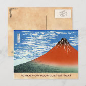 Red Fuji windvuren zuid Briefkaart (Voorkant / Achterkant)