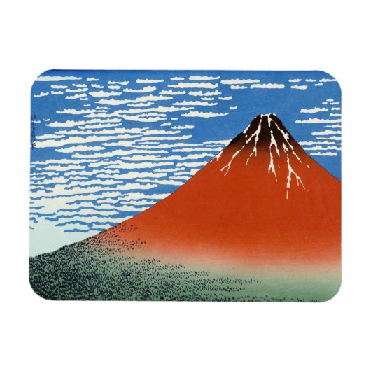 Red Fuji windvuren zuid Magneet (Horizontaal)