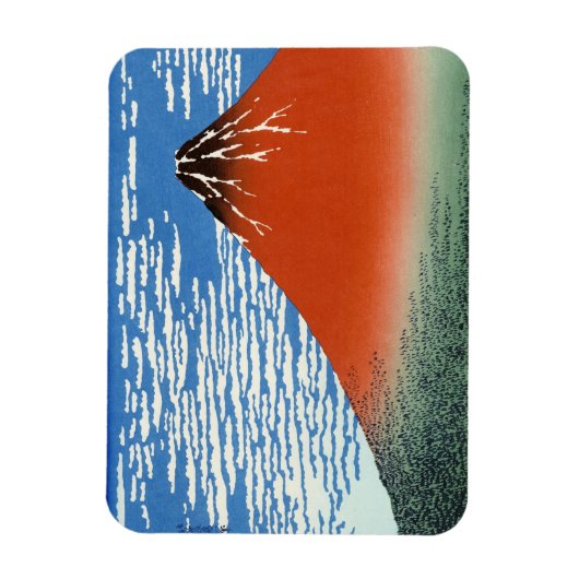 Red Fuji windvuren zuid Magneet (Verticaal)