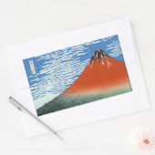 Red Fuji windvuren zuid Rechthoekige Sticker (Envelop)