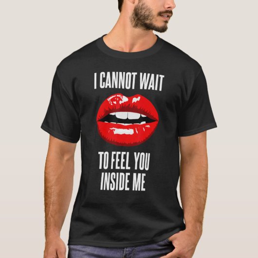 Red Full Lips Graphic Evil Girl T-shirt (Voorkant)