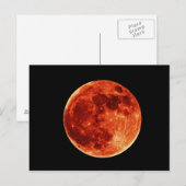 Red Full Moon briefkaart (Voorkant / Achterkant)