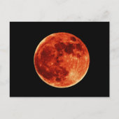 Red Full Moon briefkaart (Voorkant)