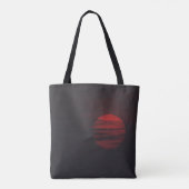 RED FULL MOON UITZICHT TOTE BAG (Achterkant)