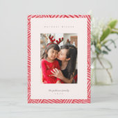 Red Fun Hatch-fotokaart Feestdagenkaart (Staand voorkant)