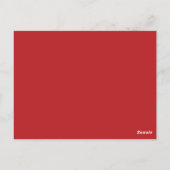 Red Fun Loopy Lines Simple Table Number Card Briefkaart (Achterkant)