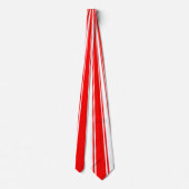 Red Funky Stripe Patroon Stropdas (Achterkant)