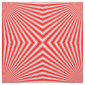 Red Funky Sun Rays Achtergrond Stof (Swatch)