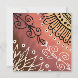 Red Funny Art Pattern