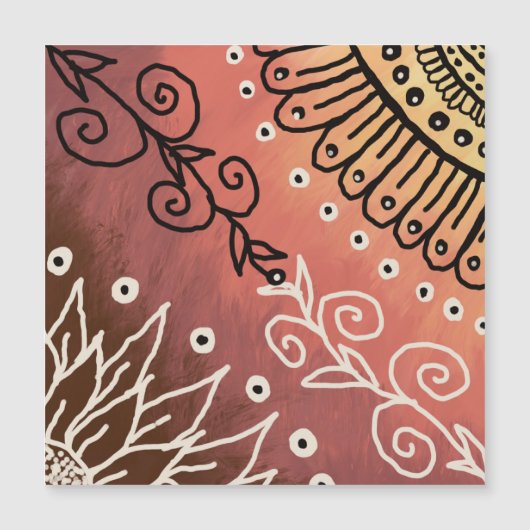 Red Funny Art Pattern (Voorkant)