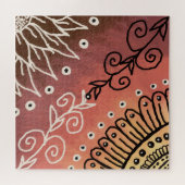 Red Funny Art Pattern Legpuzzel (Horizontaal)