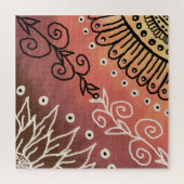 Red Funny Art Pattern Legpuzzel (Verticaal)