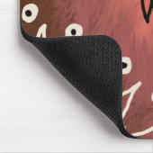 Red Funny Art Pattern Muismat (Hoek)