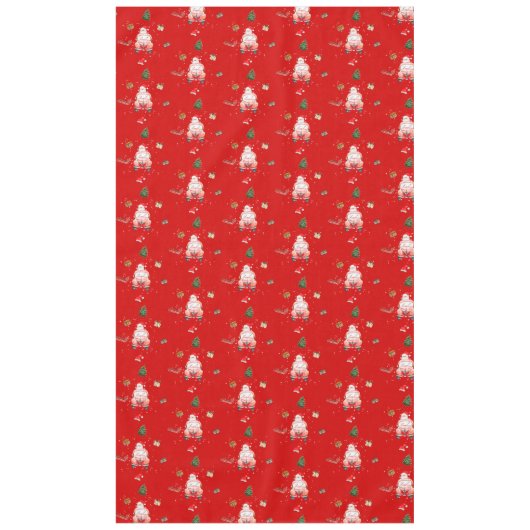 Red funny Happy Santa Christmas gift for wife Tafelkleed (Voorkant)