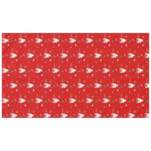 Red funny Happy Santa Christmas gift for wife Tafelkleed (Voorkant (Horizontaal))