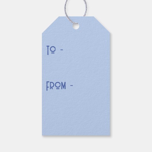 Red Funny Rooster Cocrek Blue and White Spots Cadeaulabel (Achterkant)