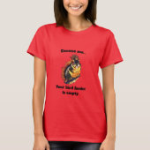 Red Funny Squirrel Women's T-Shirt (Voorkant)