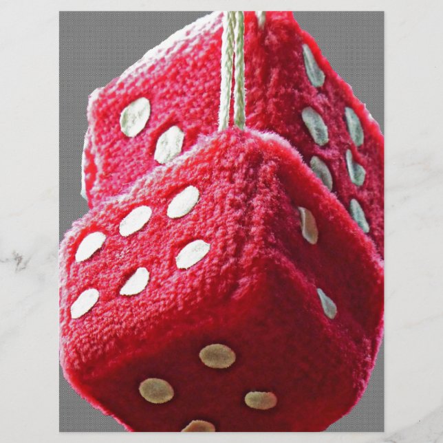 Red Fuzzy Dice (Voorkant)