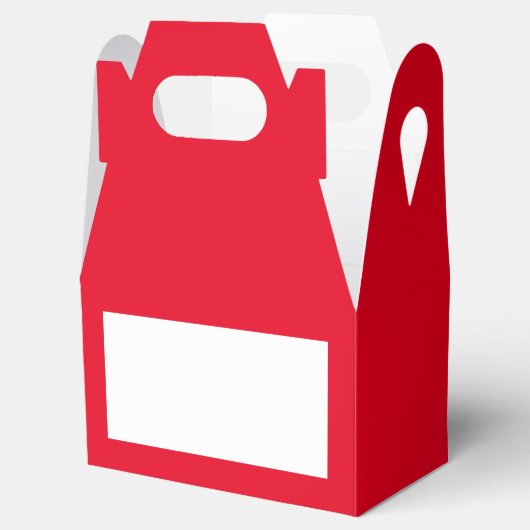 Red Gable Favor Box Bedankdoosjes (Geopend)