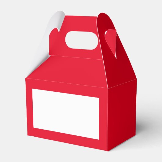 Red Gable Favor Box Bedankdoosjes (Voorkant Zijde)