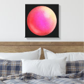 Red Galaxy Orb – Scarlett en Violet Canvas Print (Insitu (Slaapkamer))