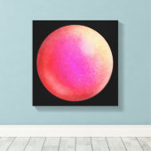 Red Galaxy Orb – Scarlett en Violet Canvas Print (Insitu (Houten vloer))