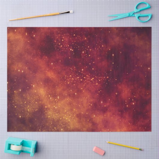 Red Galaxy Series Design 6 Tissuepapier (Craft)