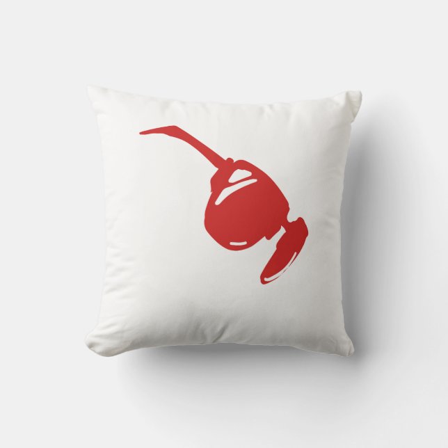 Red Gamer Aesthetic Pillow | Futuristic Tech Circu Kussen (Voorkant)