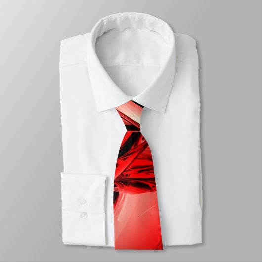 Red Gamma Radiation Abstract Stropdas (Gebonden)