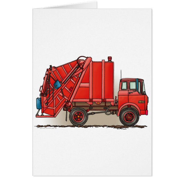 Red Garbage Truck (Voorkant)